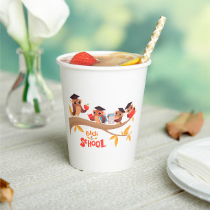 Cute Owls Back to School Graduation Paper Cups