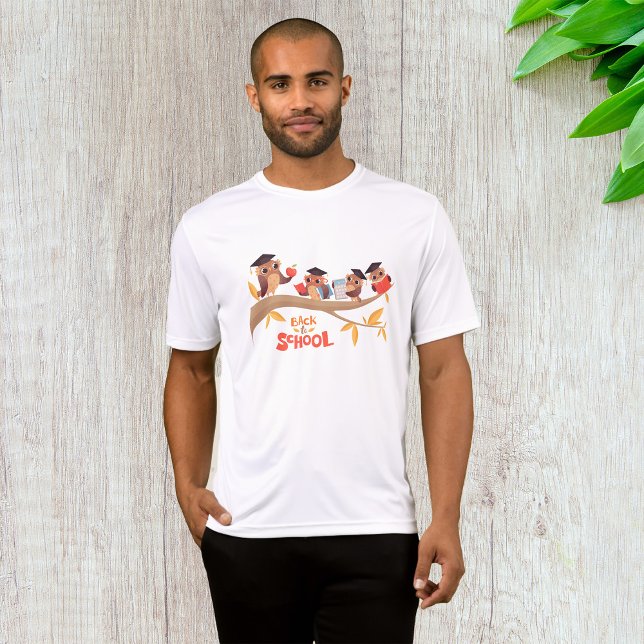 Cute Owls Back to School Graduation  T-Shirt (Creator Uploaded)