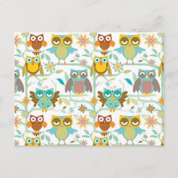 Cute Owls Crew Postcard by daltrOndeLightSide at Zazzle
