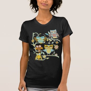 Cute Owls Crew T-shirt by daltrOndeLightSide at Zazzle
