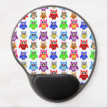 cute owls gel mouse pad<br><div class="desc">cute owls are fun</div>