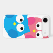 Cute Owls in Love iPhone Case (Back (Horizontal))