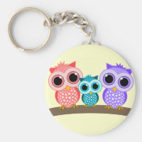 cute owls keychain
