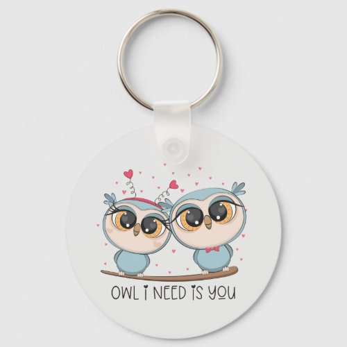 Cute Owls  Keychain