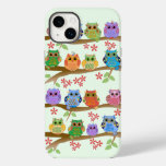 Cute Owls on Brenches Case-Mate iPhone 14 Plus Case