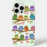 Cute Owls on Brenches iPhone 15 Pro Max Case