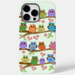 Cute Owls on Brenches Case-Mate iPhone 14 Pro Max Case