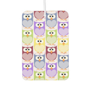 Cute Owls, Owl Pattern, Baby Owls, Colorful Owls Air Freshener