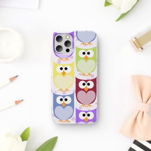 Cute Owls Owl Pattern Baby Owls Colorful Owls iPhone 11 Case