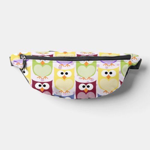 Cute Owls Owl Pattern Baby Owls Colorful Owls Fanny Pack