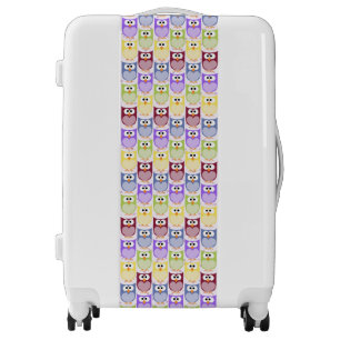 Cute Owls, Owl Pattern, Baby Owls, Colorful Owls Luggage