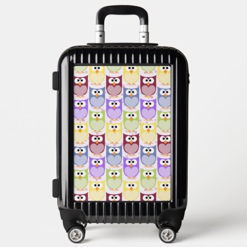 Cute Owls Owl Pattern Baby Owls Colorful Owls Luggage