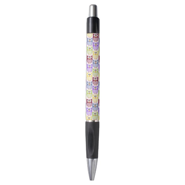 Cute Owls, Owl Pattern, Baby Owls, Colorful Owls Pen (Front Vertical)