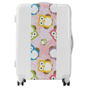 Cute Owls, Owl Pattern, Colorful Owls, Baby Owls Luggage