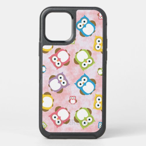 Cute Owls Owl Pattern Colorful Owls Baby Owls OtterBox Symmetry iPhone 12 Case