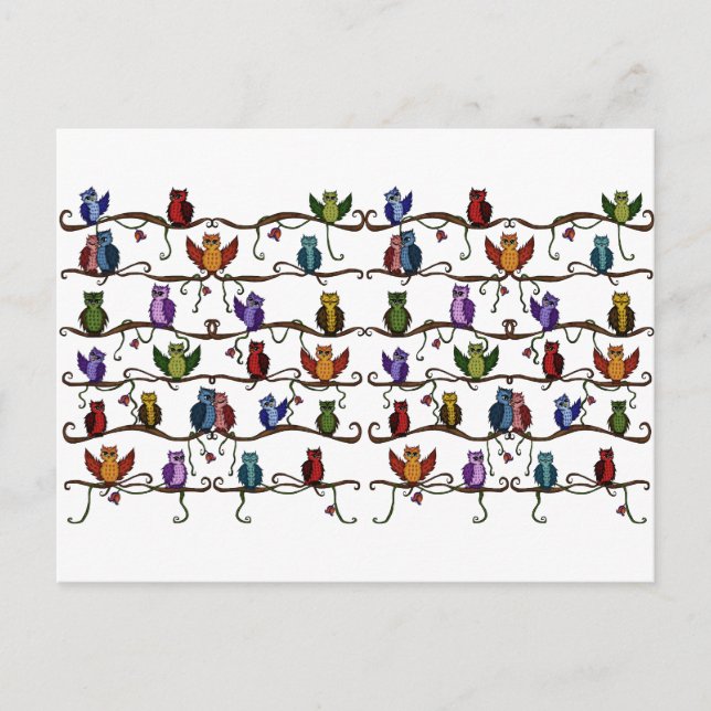cute owls postcard (Front)