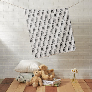 Cute Owls Simple Minimalist NEW BABY SHOWER  Blanket