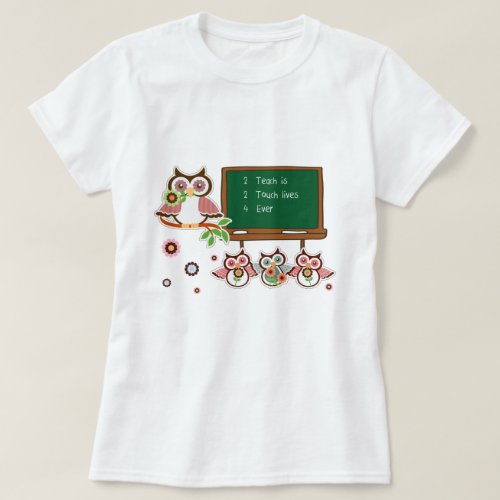 Cute Owls T_Shirt for Teacher