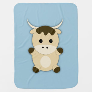Cute Ox Baby Blanket