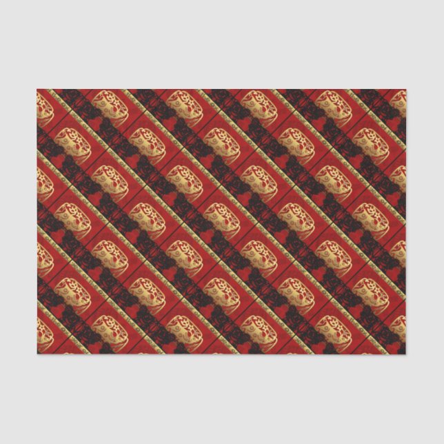 Cute Ox Chinese Year 2021 Zodiac Birthday Tissue P Paper (Front)
