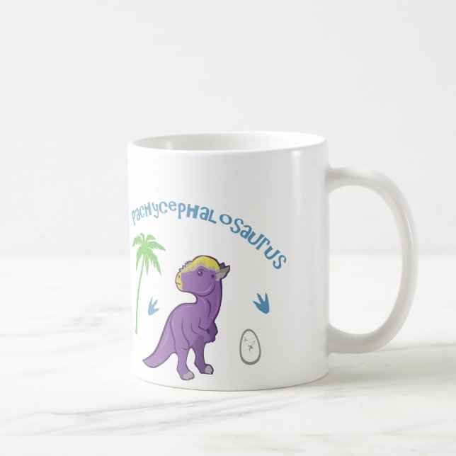 Cute Pachycephalosaurus Coffee Mug (Right)