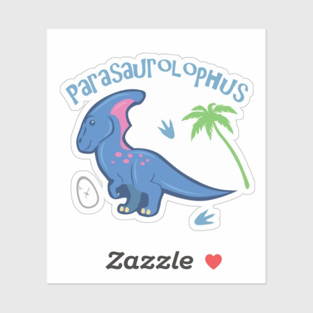 Cute Pachycephalosaurus Sticker (Sheet)