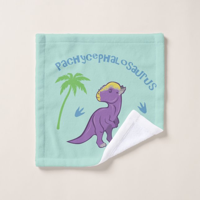 Cute Pachycephalosaurus Wash Cloth (Wash Cloth)