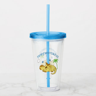 Cute Pachyrhinosaurus Acrylic Tumbler