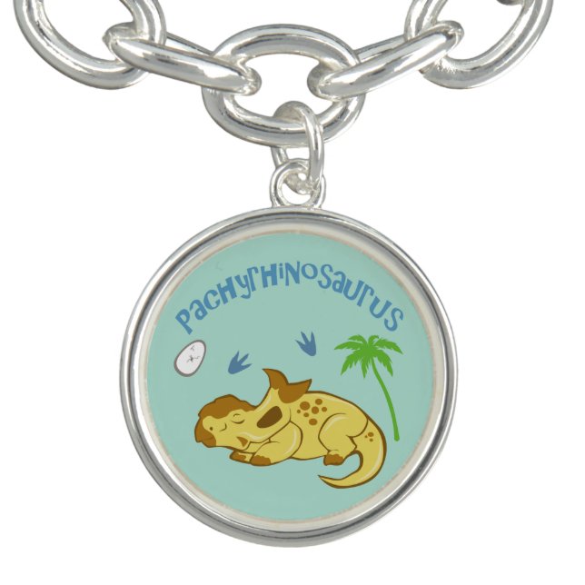 Cute Pachyrhinosaurus Charm Bracelet (Design)