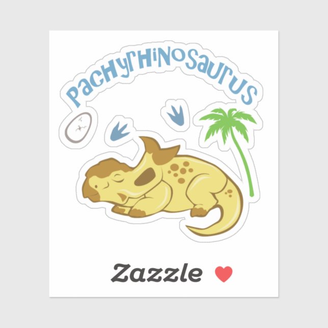Cute Pachyrhinosaurus Sticker (Sheet)