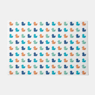 Cute Paddling of Ducks Pattern Doormat