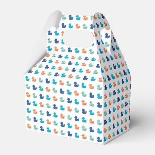 Cute Paddling of Ducks Pattern Favor Boxes