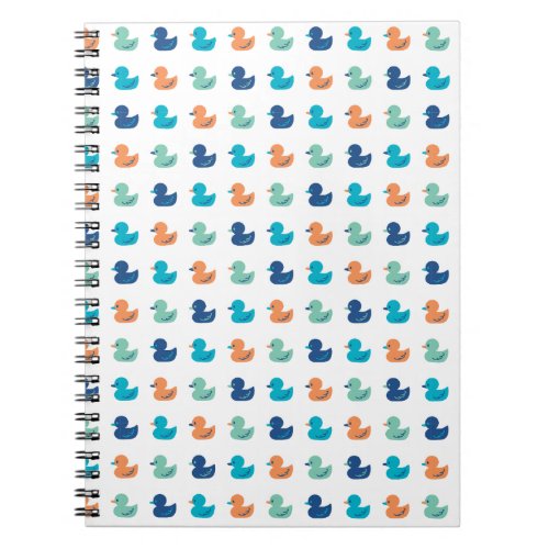 Cute Paddling of Ducks Pattern Notebook