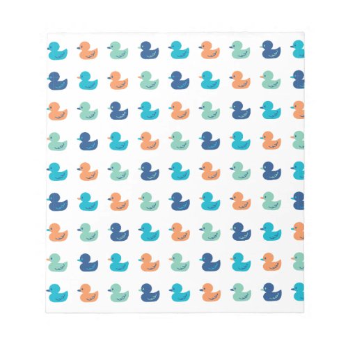 Cute Paddling of Ducks Pattern Notepad