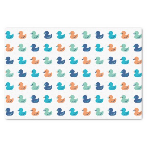 Cute Paddling of Ducks Pattern Tissue Paper