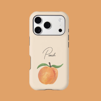 Cute Painted Peach Fruit Illustration  iPhone 17 Pro Case