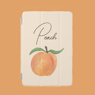Cute Painted Peach Fruit Illustration  iPad Mini Cover