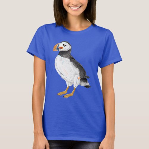 Cute painted puffin T_Shirt