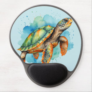 Cute Painting Turtle Gel Mouse Pad