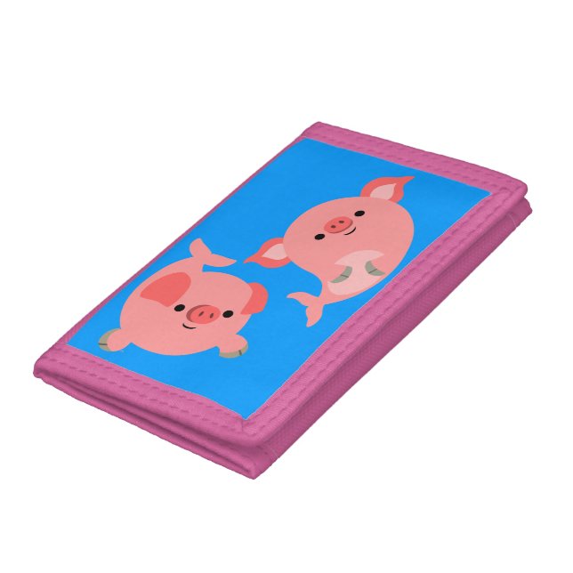 Cute Pair of Cartoon Merpigs Wallet (Bottom)