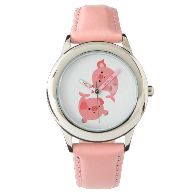 Cute Pair of Cartoon Merpigs Watch (Front)