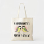 Cute Pair of Little Birds Funny Joke Gift for her  Tote Bag