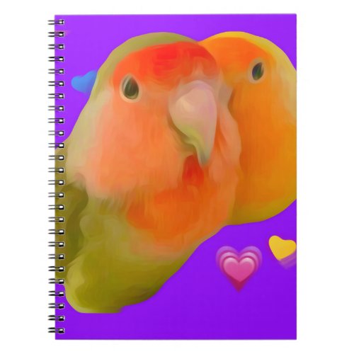 Cute Pair of Lovebirds Notebook