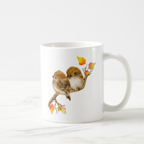 Cute Pair of Sparrows Bird Mug