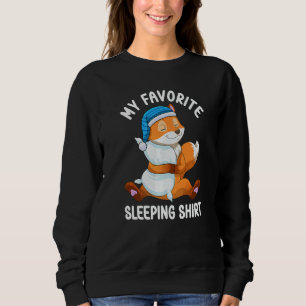 Cute Pajama for Women Nigh Sleeping Fox 3 Sweatshirt