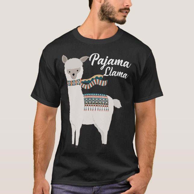 Cute Pajama Llama Bed Time Llama Pajama Classic T- T-Shirt (Front)