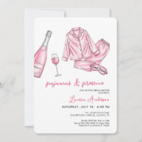Cute Pajamas and Prosecco Bridal Shower