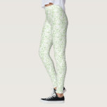 Cute Pale Mint Green Tropical Flowers Pattern Leggings<br><div class="desc">Cute Pale Mint Green Tropical Garden Flower Pattern Leggings in a stylish shade of pale lime or mint green. Easy to customize the background color for a truly unique look! Created by Zazzle pro designer BK Thompson exclusively for Cedar and String; please contact us if you need assistance with the...</div>