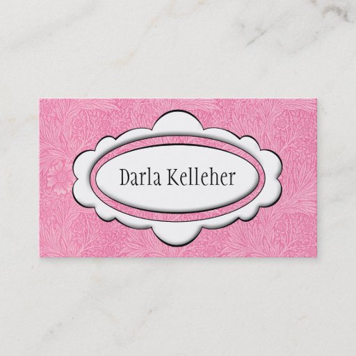 Customizable Cute Pale Pink Business Cards