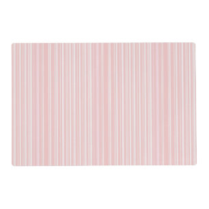 Cute Pale Pink Candy Striped Placemat